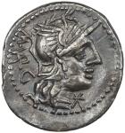 Ancient - Roman，ROMAN REPUBLIC: M. Vargunteius, 130 BC, AR denarius (3.75g), Crawford-257/1, helmete