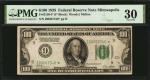 Fr. 2150-I*. 1928 $100 Federal Reserve Star Note. Minneapolis. PMG Very Fine 30.