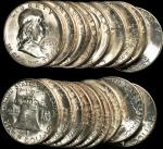 Roll of 1954-S Franklin Half Dollars. Mint State (Uncertified).