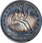 1866 Liberty Seated Half Dollar. Motto. Proof-62 (PCGS).