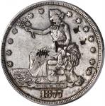 1877 Trade Dollar--Chopmark--EF-40 (PCGS).