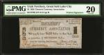 Great Salt Lake City, Utah Territory. Deseret Currency Association. 1858. $1. PMG Very Fine 20.