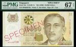Singapore, specimen $10000, ND(1999), serial number 8PN002728, (Pick 44s, TBB B138as), in PMG holder