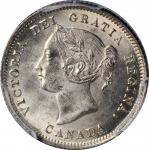 CANADA. 5 Cents, 1881-H. Heaton Mint. Victoria. PCGS MS-64 Gold Shield.