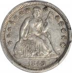 1849 Liberty Seated Dime. EF-45 (PCGS).