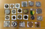 Group Lots - Mixed Worldwide. WORLDWIDE: LOT of 22 medals, including Argentina: 53mm 1904 AR? medal 