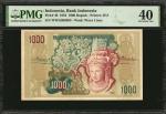 INDONESIA. Bank of Indonesia. 1000 Rupiah, 1952. P-48. PMG Extremely Fine 40.