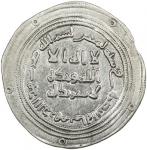 UMAYYAD:  Abd al-Malik, 685-705, AR dirham (2.87g), Mah al-Basra, AH80, A-126, Klat-551, lovely stri