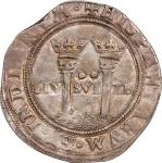 MEXICO. Cob 4 Reales, ND (1548-56)-L M. Mexico City Mint. Carlos & Johanna. PCGS MS-62.