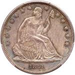 1841 Liberty Seated Half Dollar. PCGS MS64