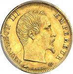 FRANCESecond Empire / Napoléon III (1852-1870). 5 francs tête nue, grand module 1860/50 (main), A, P