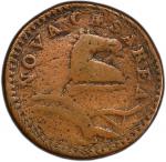 1786 New Jersey Copper. Maris 18-N, W-4895. Rarity-5+. Bridle. VG Details--Scratch (PCGS).