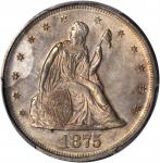 1875 Twenty-Cent Piece. BF-1. Rarity-1. MS-64 (PCGS).