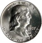 Lot of (21) Mint State 1957-D Franklin Half Dollars. (PCGS).