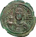 JUSTINIAN I, 527-565. AE Follis, Constantinople Mint, RY 14 (540/1). NGC Ch VF.