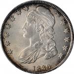 1836 Capped Bust Half Dollar. Lettered Edge. O-111. Rarity-3. MS-62 (PCGS). CAC.