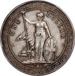 Great Britain, silver $1, 1913-B, trade dollar, rare date, PCGS VF30. #42228972