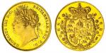 George IV (1820-1830), Proof Half-Sovereign, 1821, by Pistrucci, laureate head left, rev. crowned fl