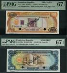 Banco Central de la Republica Dominicana, Dominican Republic, [3 notes] specimen 100, 500, 1000 Peso