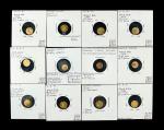 Lot of (12) Miniature Representations of U.S. Coins.