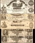 Confederate Currency. Lot of (5) Contemporary Counterfeit Notes. Choice Very Fine to Uncirculated.