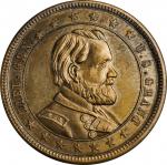 1868 Ulysses S. Grant Political Medal. DeWitt-USG 1868-8. Brass. Plain Edge. 32 mm. Mint State.