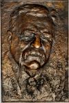 Undated Theodore Roosevelt Portrait Plaque. Cast Bronze. 125 mm x 180 mm. By a Skilled, but Uncertai