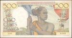 FRENCH WEST AFRICA. Banque de lAfrique Occidentale. 500 Francs, 1948. P-41. Very Fine.