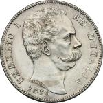 Casa Savoia - Regno di Sardegna - Regno di Italia, Umberto I (1878-1900).. 5 lire 1879. Pag. 590. Mo