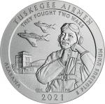 2021-P America the Beautiful Silver Bullion Coin. Tuskegee Airmen National Historic Site. Specimen-6