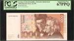 GERMANY, FEDERAL REPUBLIC. Deutsche Bundesbank. 1000 Deutsche Mark, 1991. P-44a. PMG Gem Uncirculate