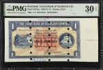 SCOTLAND. The Union Bank of Scotland Limited. 1 Pound, 1949-53. P-S816ar. Remainder. PMG Very Fine 3