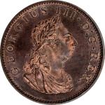 IRELAND. Penny, 1805. Soho (Birmingham) Mint. George III. PCGS PROOF-65 Red Brown.