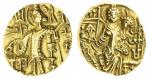 India, Later Kushan, Gadahara (c.345-50s), gold Dinar, 7.76g, naming Kidara, nimbate and crowned kin