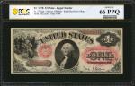 Fr. 27. 1878 $1 Legal Tender Note. PCGS Banknote Gem Uncirculated 66 PPQ.