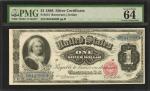 Fr. 215. 1886 $1 Silver Certificate. PMG Choice Uncirculated 64 EPQ.