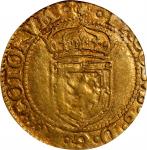 SCOTLAND. 1/2 Sword & Sceptre Piece, 1602. Edinburgh Mint. James VI. PCGS EF-40.