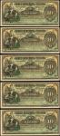 MEXICO. Lot of (9) Mixed Banks. 10 & 50 Pesos, 1904-1914. P-S454a & S707a. About Uncirculated.
