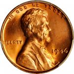 1946 Lincoln Cent. MS-67 RD (PCGS).