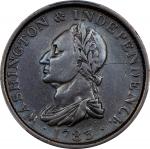 1783 (ca. 1820) Washington Draped Bust Copper. Musante GW-106, Baker-2, W-10300. No Button. Copper. 