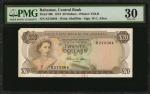 BAHAMAS. Central Bank of the Bahamas. 20 Dollars, 1974. P-39b. Offset Printing Error. PMG Very Fine 