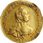 RUSSIA. 2 Rubles, 1756-CNB. St. Petersburg Mint. Elizabeth. NGC AU Details--Removed from Jewelry.