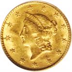 1853 Gold Dollar. MS-61 (PCGS).