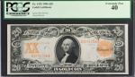 Fr. 1183. 1906 $20 Gold Certificate. PCGS Currency Extremely Fine 40.