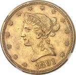 USARépublique fédérale des États-Unis d Amérique (1776-à nos jours). 10 dollars Liberty 1891, CC, Ca