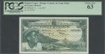 Banque Centrale de Congo-Belge et du Ruanda-Urundi, 20 francs, 1st August 1957, serial number X85908