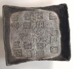 COINS. CHINA - SYCEES. Qing Dynasty : Silver 50-Tael Square Sycee , stamped (1866), 1,882g. Very fin