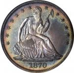 1870 Liberty Seated Half Dollar. Proof-66 (NGC). CAC.