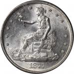 1877-S Trade Dollar. MS-62 (PCGS). CAC.