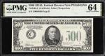 1934A500美元费城 PMG Choice Unc 64 1934A $500 Federal Reserve Note
